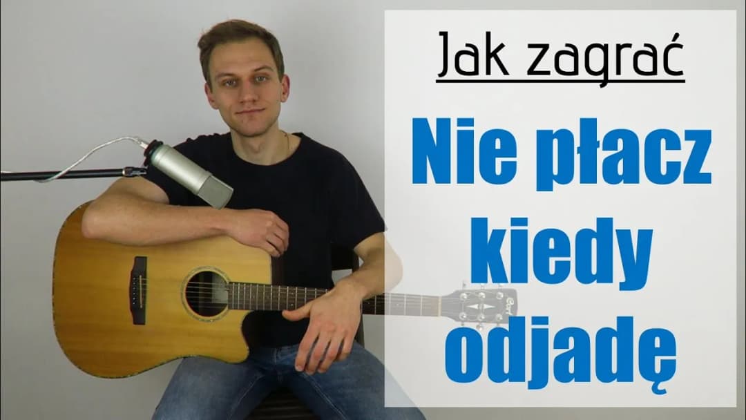 Nuty do piosenki nie płacz kiedy odjadę – graj na pianinie i gitarze
